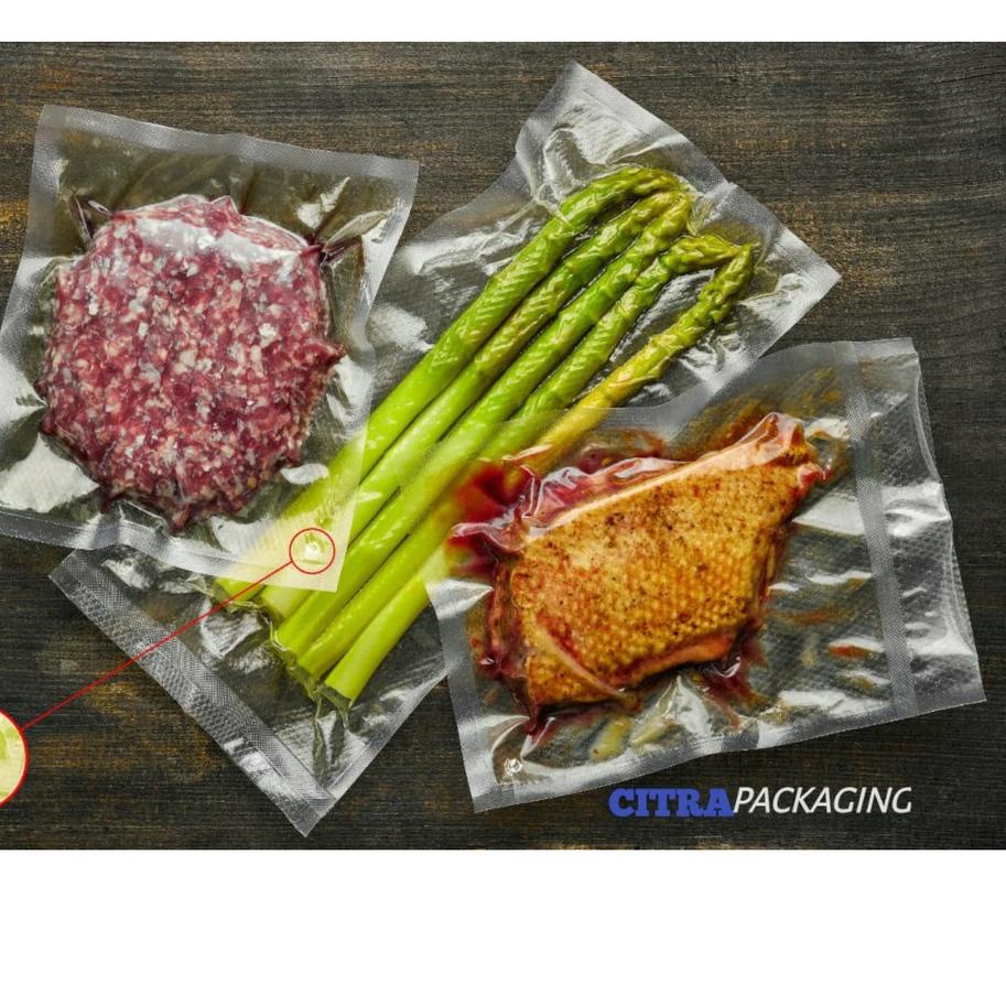 

Model Baru PLASTIK VAKUM VACUM VACUUM BAG MAKANAN EMBOSS EMBOS EMBOSSED / 1 PACK ISI 100 PCS - DELKOCHOICE
