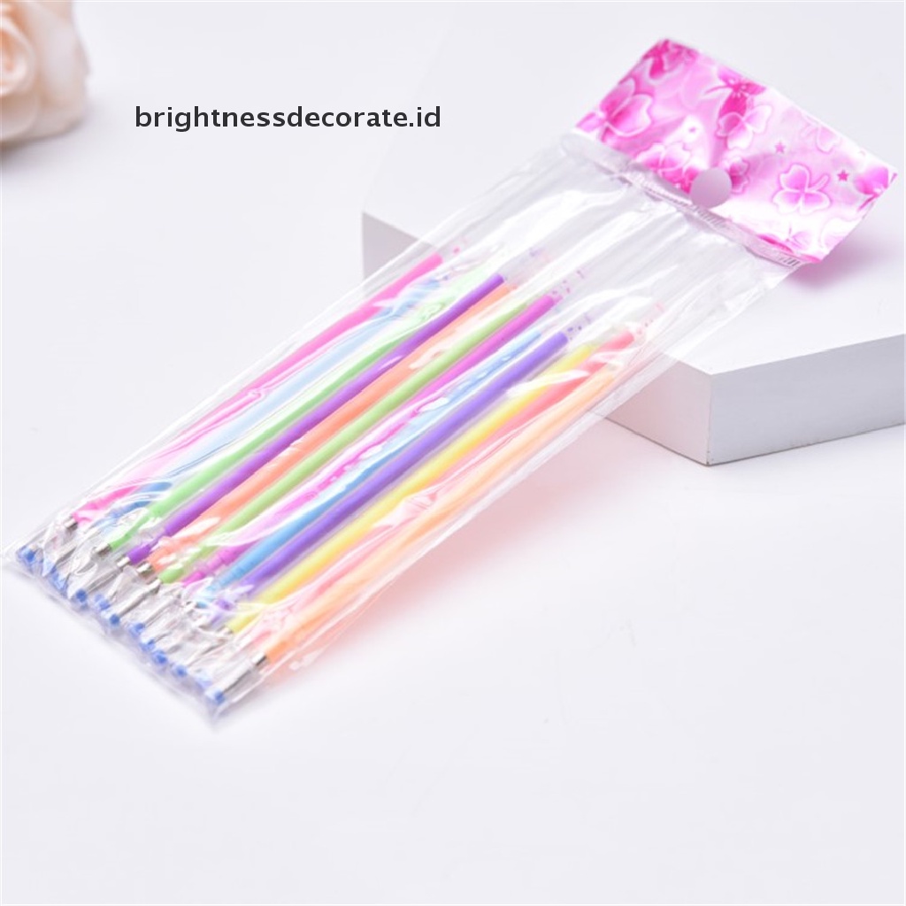 48pcs / Set Pena Tinta Gel Isi Ulang Warna-Warni Neon