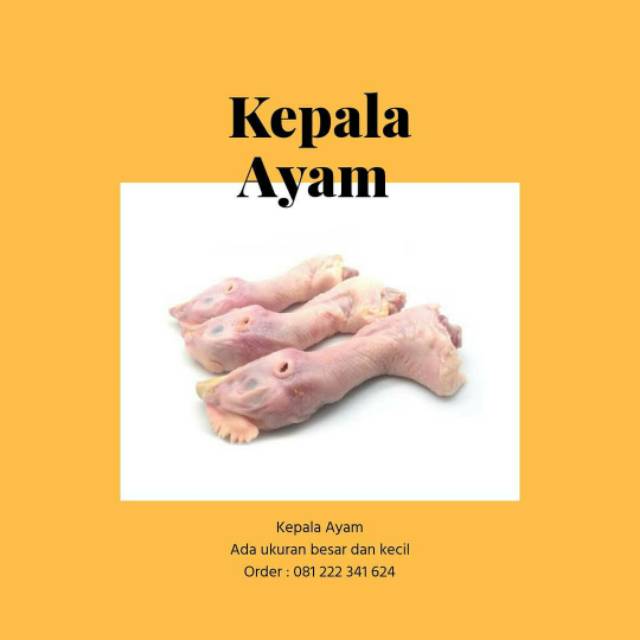

Kepala Ayam ukuran Besar Dan kecil 1 kg