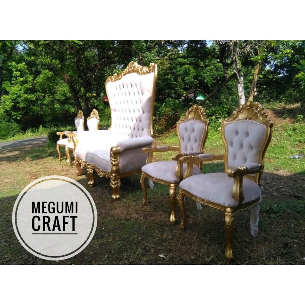Kursi pengantin pelaminan sofa manten pernikahan wedding organizer