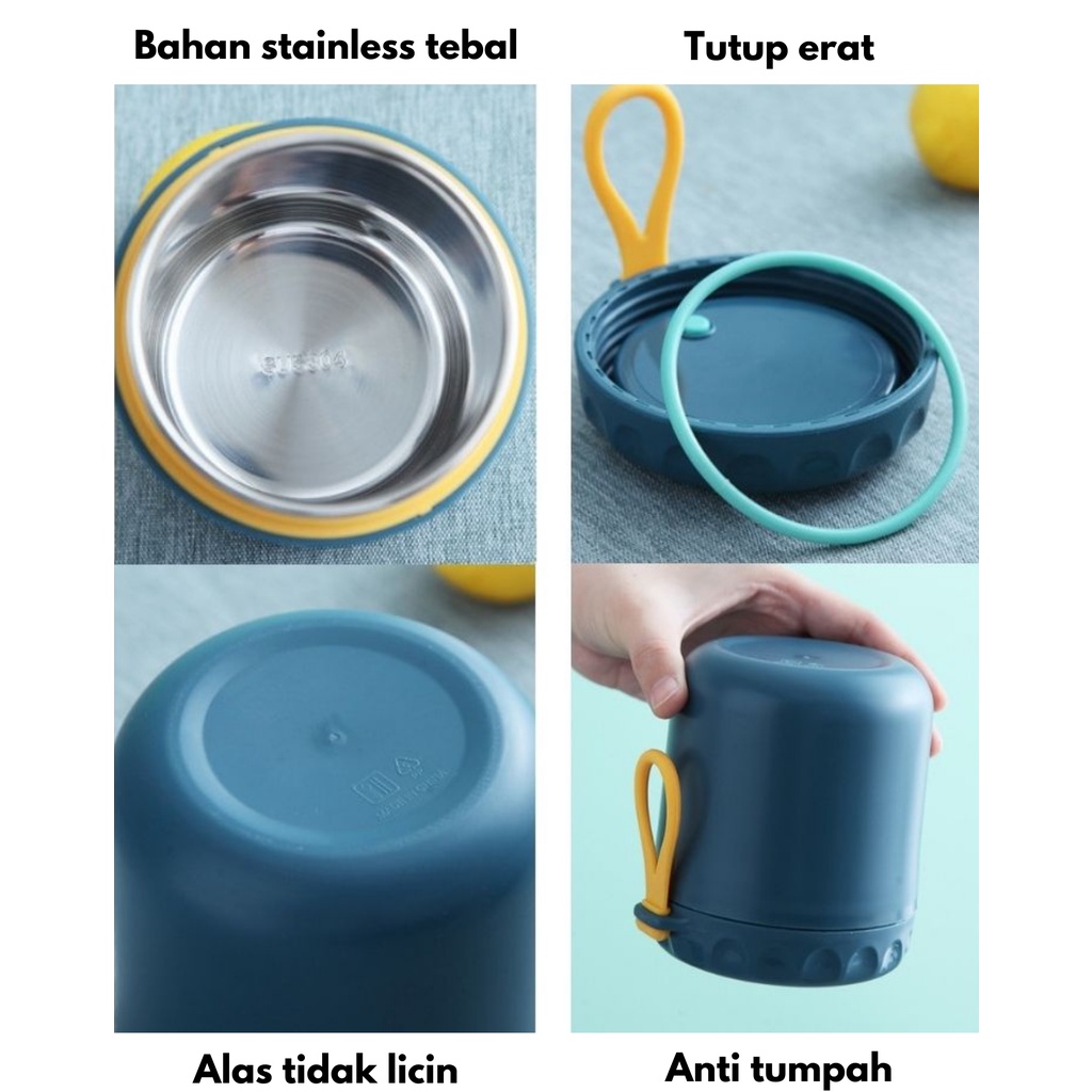 Termos Sup Makanan Tahan Panas | Termos Bekal Tahan Panas | Tempat Bekal Makan | Food Jar 400ml