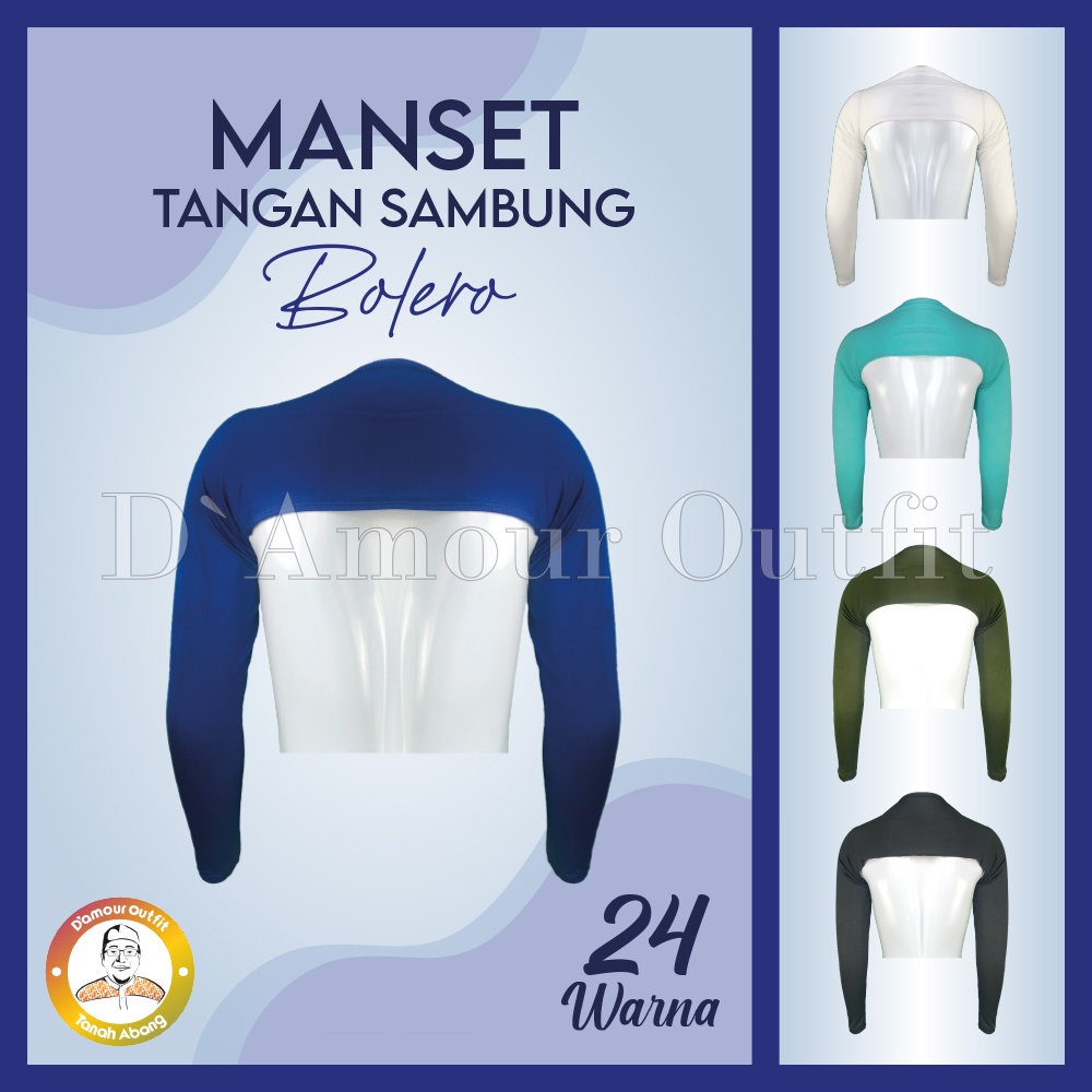 Baju Manset Bolero Crop Lengan Panjang Sambung Wanita Polos Bahan Spandek Dalaman Perempuan Hitam Putih Warna Kulit Rayon Kaos Daleman Cewe Hijab Dewasa Anak Tangan Kerah Leher Turtle Neck Mangset Atasan Inner Cewek Jumbo Big Size LD 120 130 140 Premium