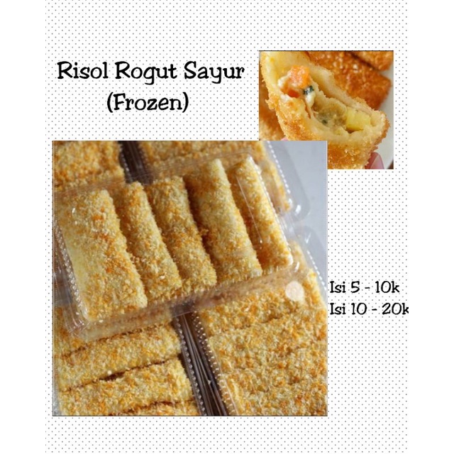 

Risol Rogut Sayur Frozen