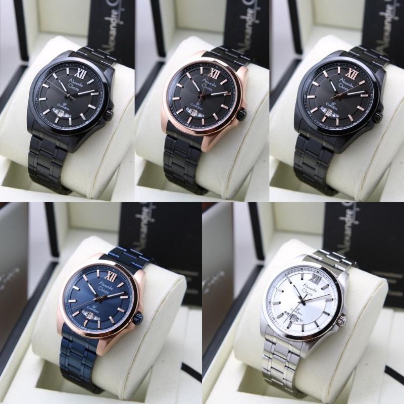 JAM PRIA ALEXANDRE CHRISTIE AC 8659 CLASIC STEEL ORIGINAL GARANSI RESMI 1 TAHUN
