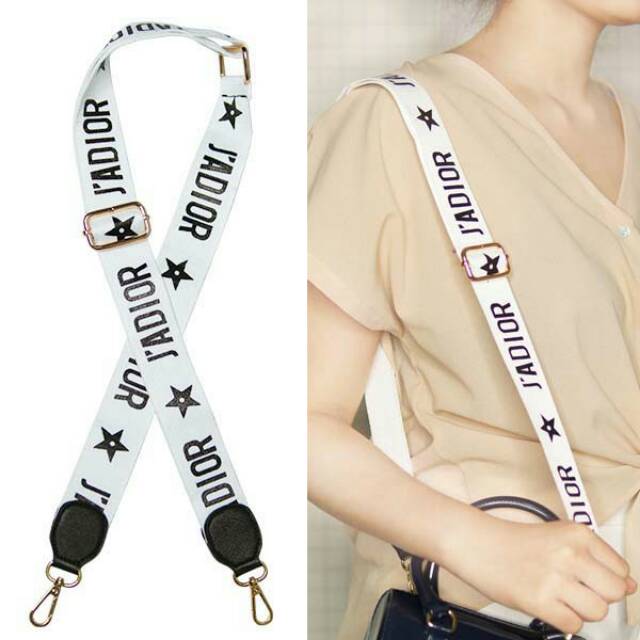 J'Adore Strap Bag White (4.1 cm)