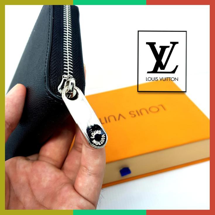 Dompet Panjang Kulit Cewek/Wanita/Perempuan Lv Louis Vuitton Ii Super Hitam