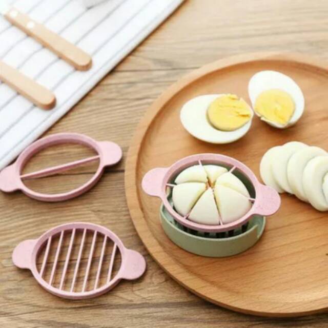 UNNISO- Alat Pengiris Telur / Alat Pemotong telur Egg Slicer