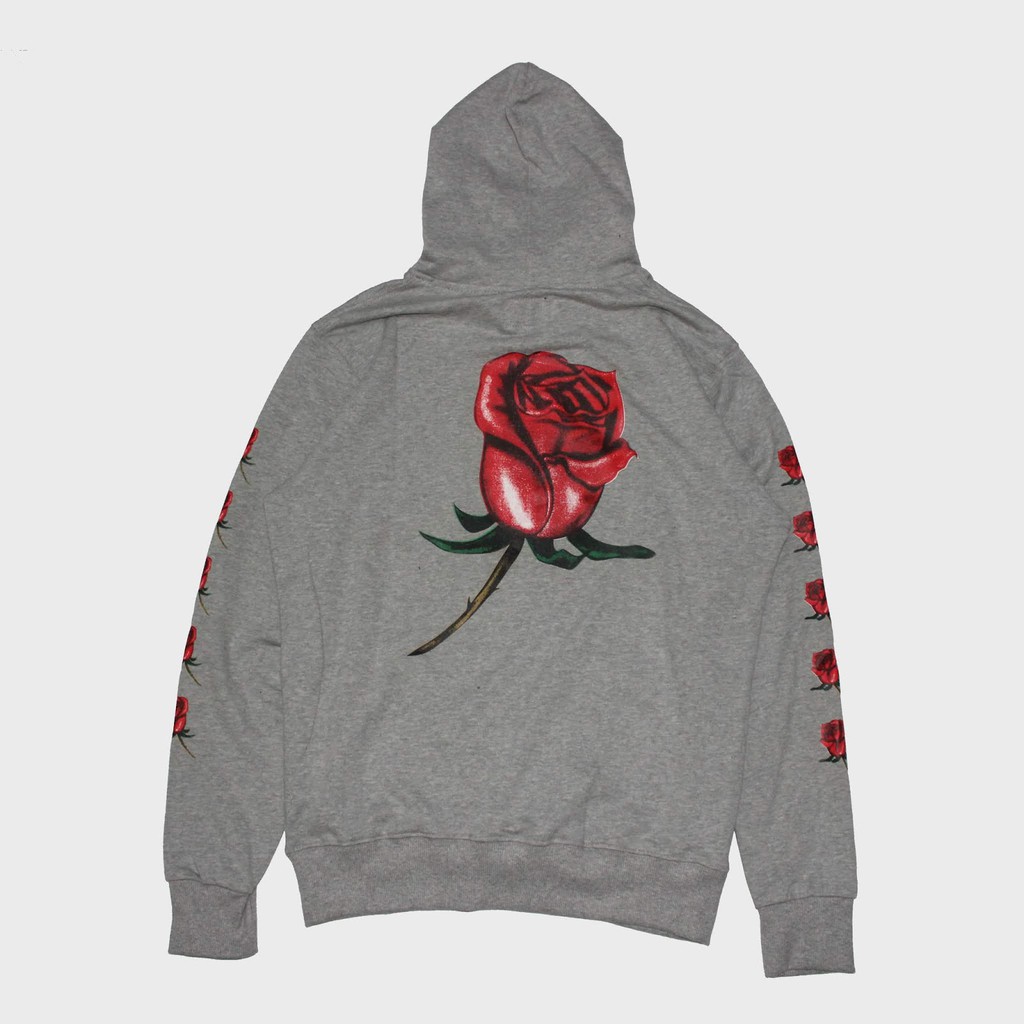 obey airbrushed rose hoodie