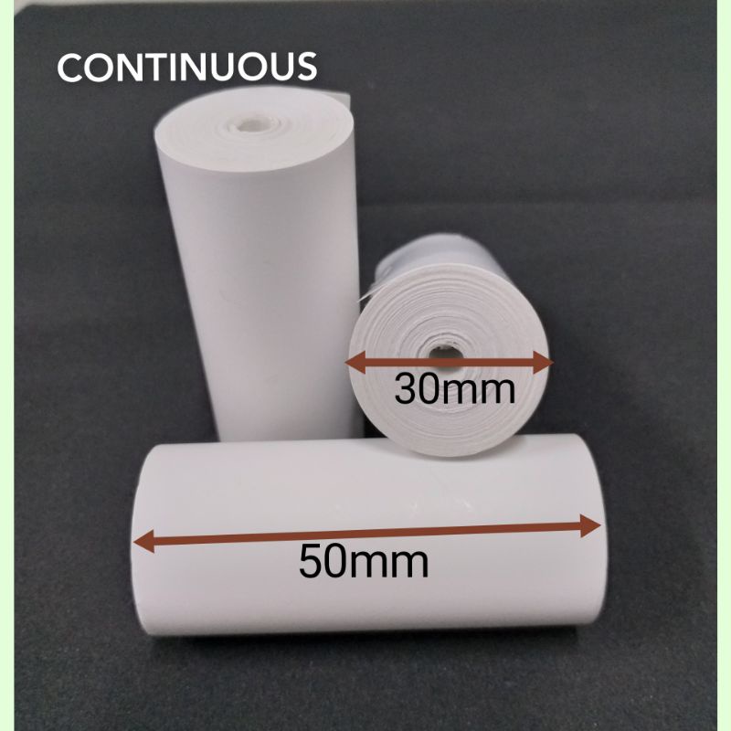 

Label sticker thermal 50x30mm panjang 4,4 meter