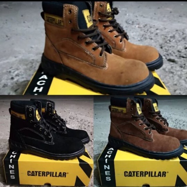 Sepatu Caterpillar Sepatu Kulit Safety Boots Original