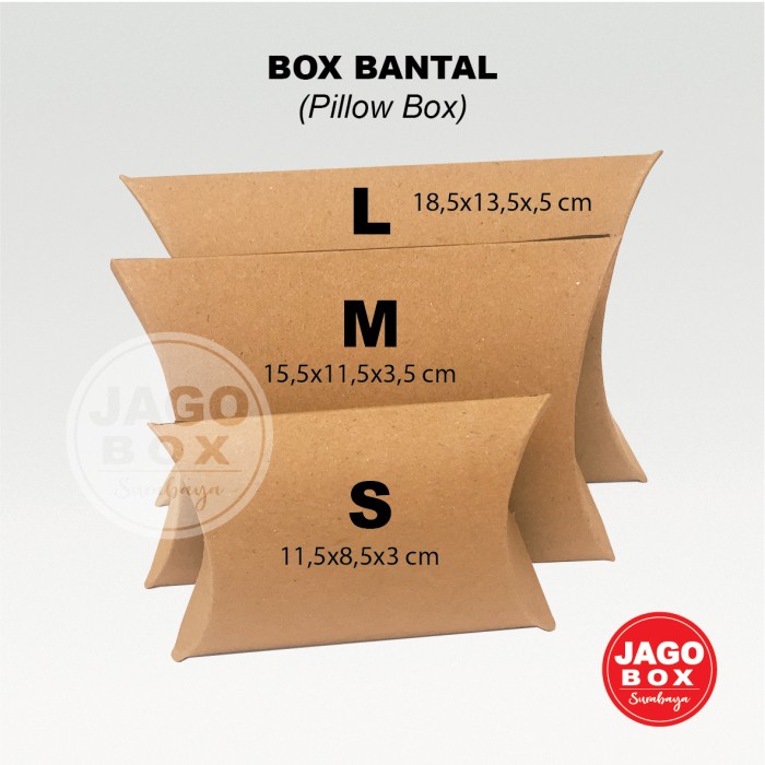 Pillow Box M / Box Bantal M Kraft