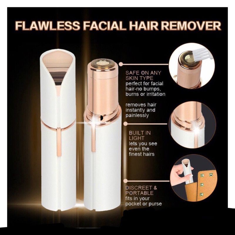 Alat Pencukur Alis-Bulu-Rambut Elektrik untuk Wanita Portable Epilator/ Flawless Hair Removal Device