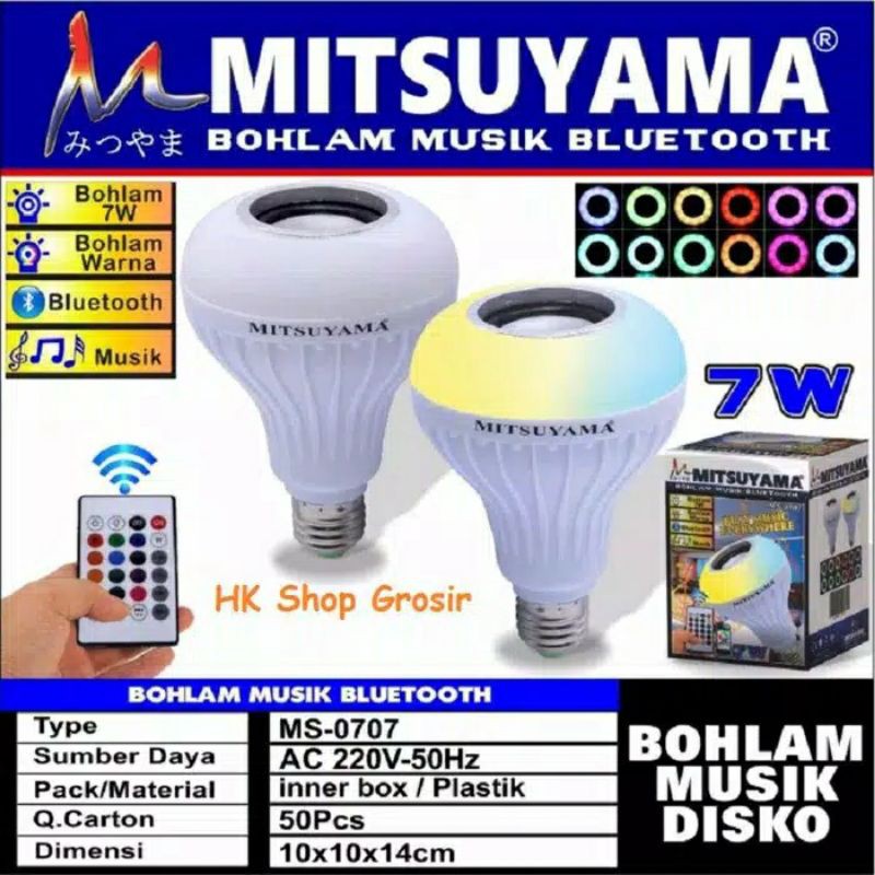 Lampu LED Musik Bluetooth Speaker