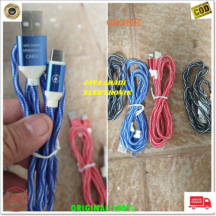 J215 KABEL DATA USB TYPE C SUPPORT 3A FAST CHARGING SPEED CHARGE FLASH CASAN FASTER QUICK quallcom charger hp handphone androit faster multi universal original qc tc BISA SEGALA JENIS HANDPHONE YANG MENGGUNAKAN TYPE C TERBUAT DARI SERAT LEBIH TEBAL