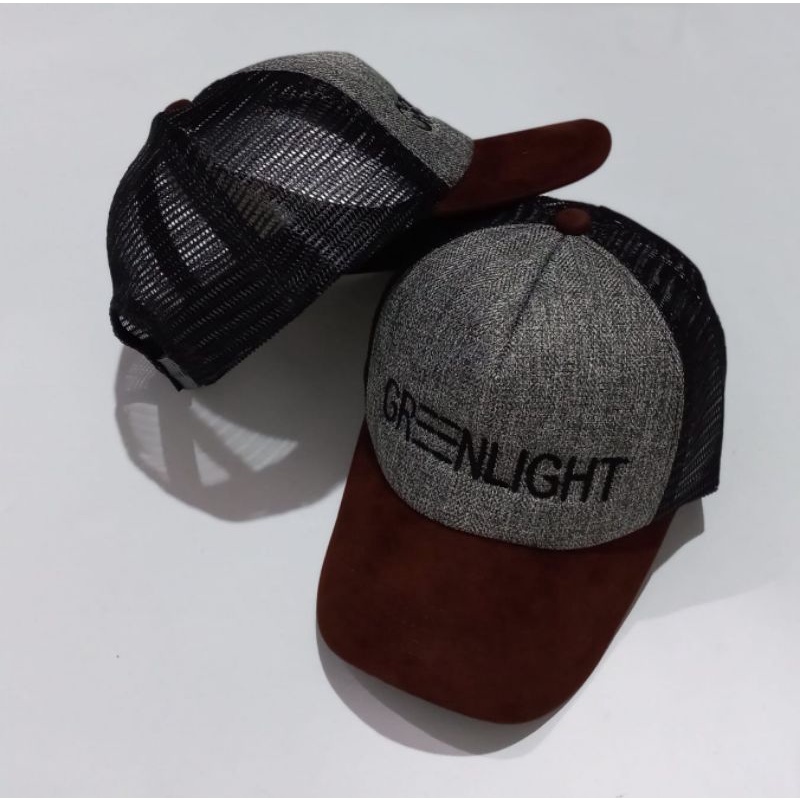 TOPI TRUCKER GREENLIGHT BORDIR