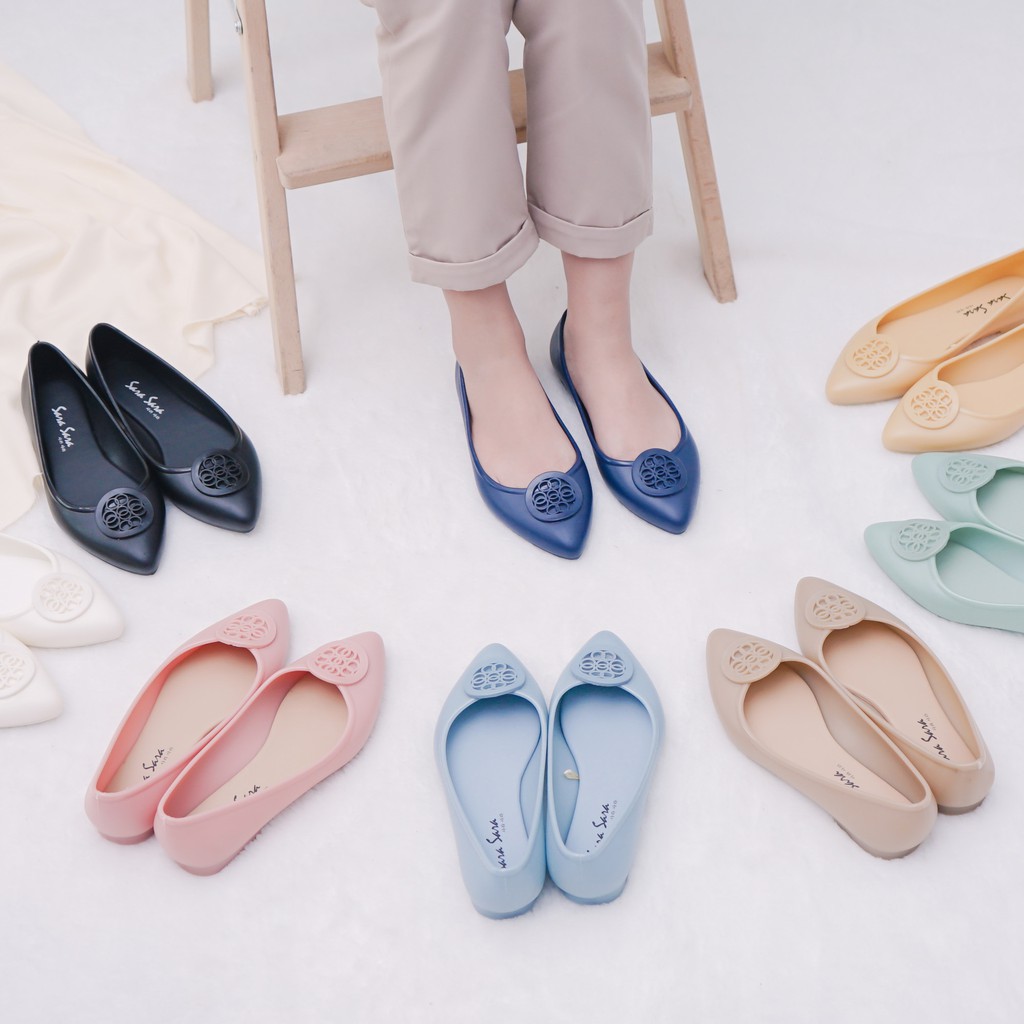 PROMO Flatshoes Sara Sara GUCCI Flat Shoes Jelly Wanita Sepatu Jelly Wanita kerja Trendy terbaru