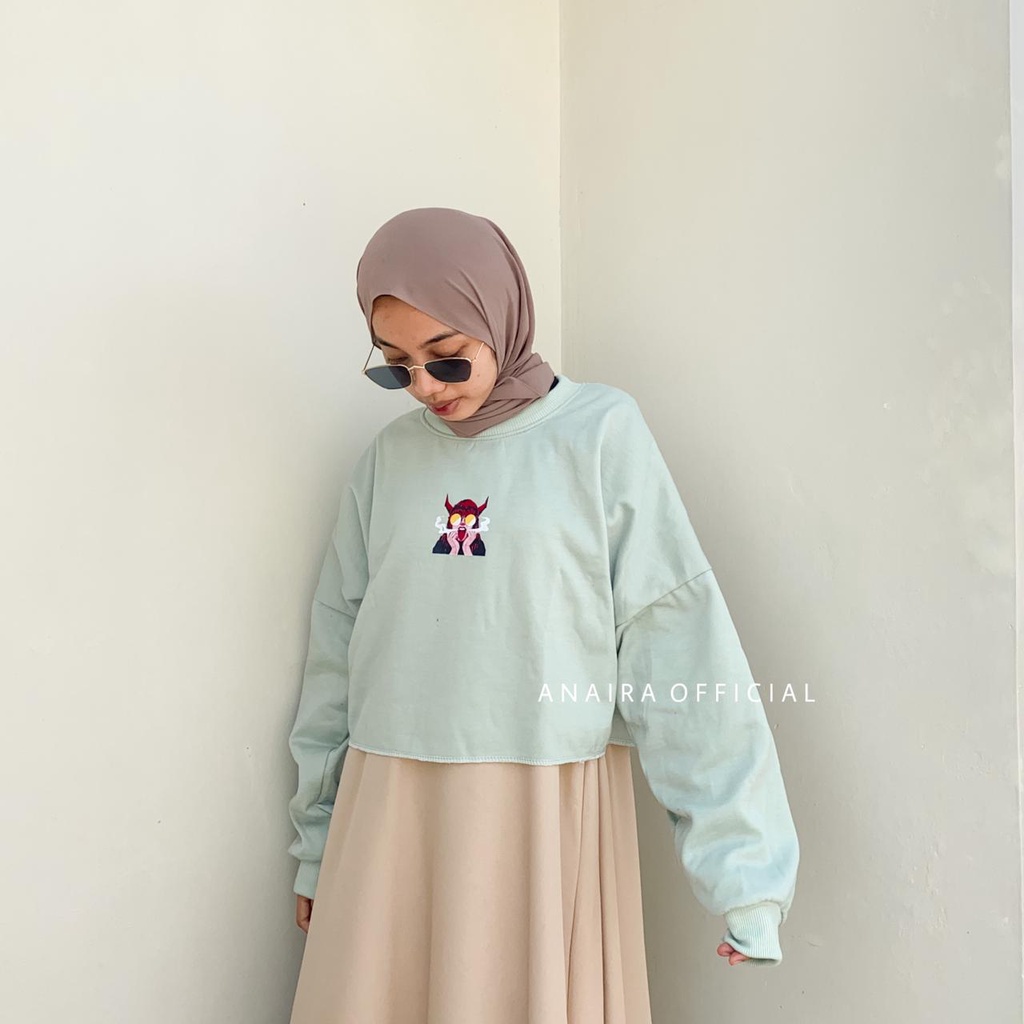 SWEATER LAMINA CROP WANITA ANAIRAOFFICIAL