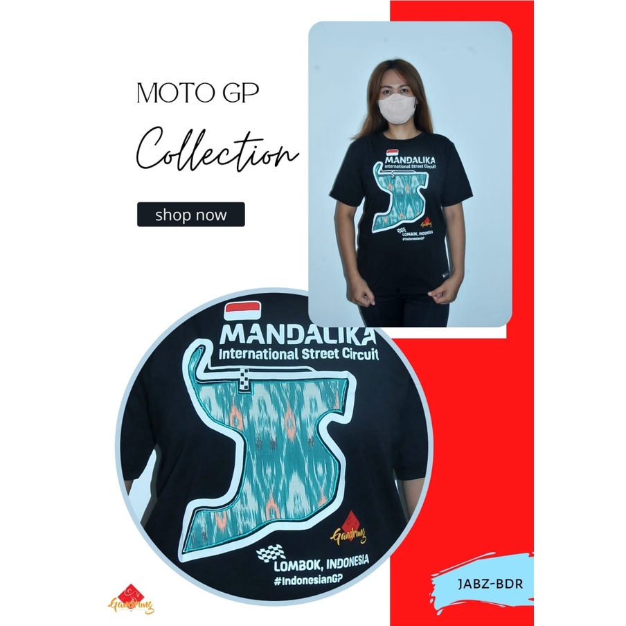 BAJU KAOS MANDALIKA LOMBOK KAOS MOTOGP MANDALIKA RACING TEAM TSHIIRT MOTOGP