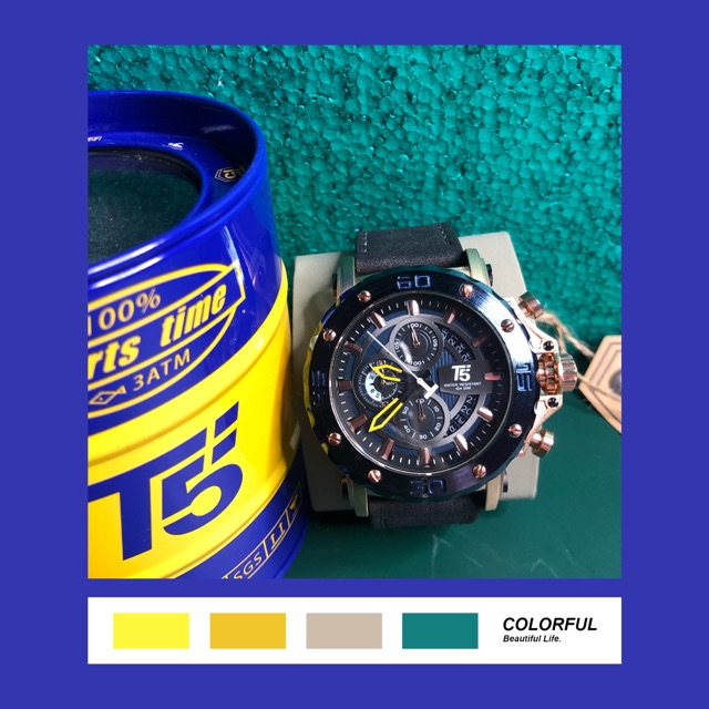 Jam Tangan Pria T5 H3641G Original Leather