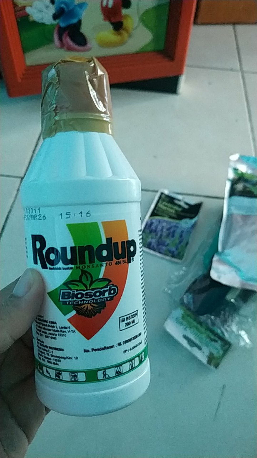 Roundup 200ml - Obat Pembasmi Rumput Round Up
