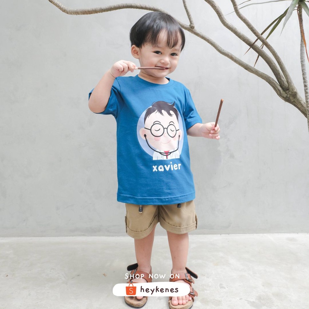 Heykenes Kaos Anak Custom Profesi Cotton 30s