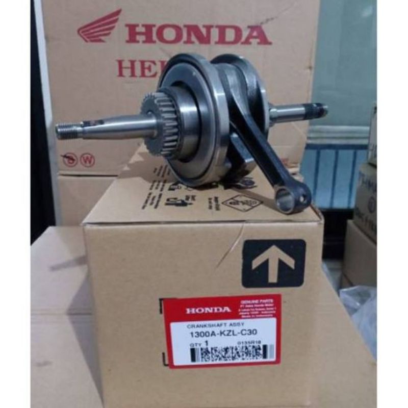 1300A-KZL-C30 Crankshaft Comp Stang Seher Batang Piston Spacy Beat Fi Vario eSP Ori AHM