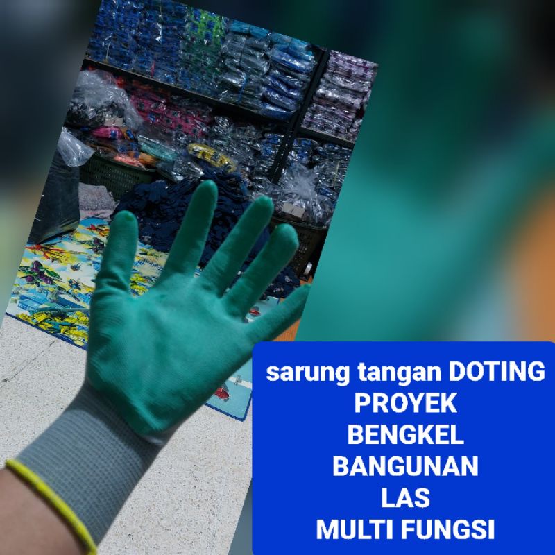 SARUNG,TANGAN,PROYEK,DOTING/ANTISLIP,LATEX,DEWASA,UNISEX