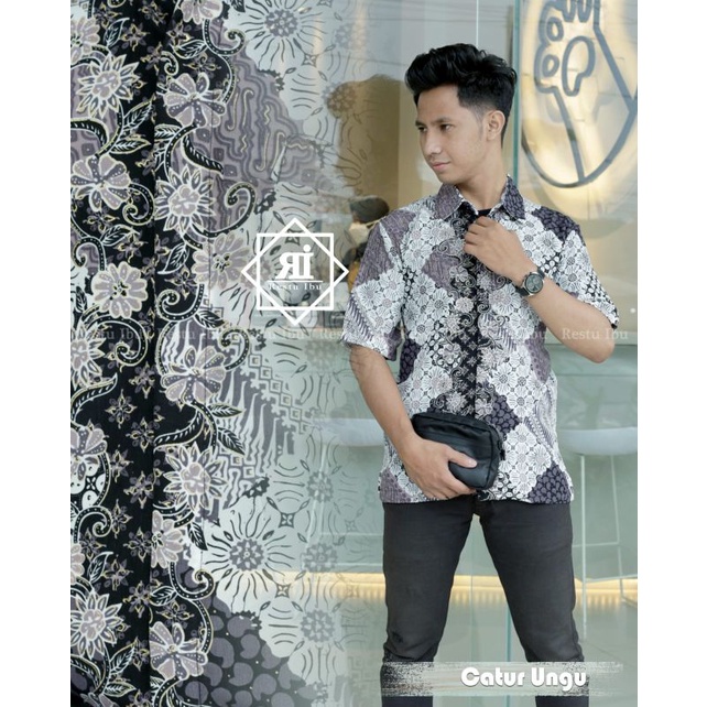 kmeja batik pria/kmeja batik/batik pria/kmeja batik lengn pendek