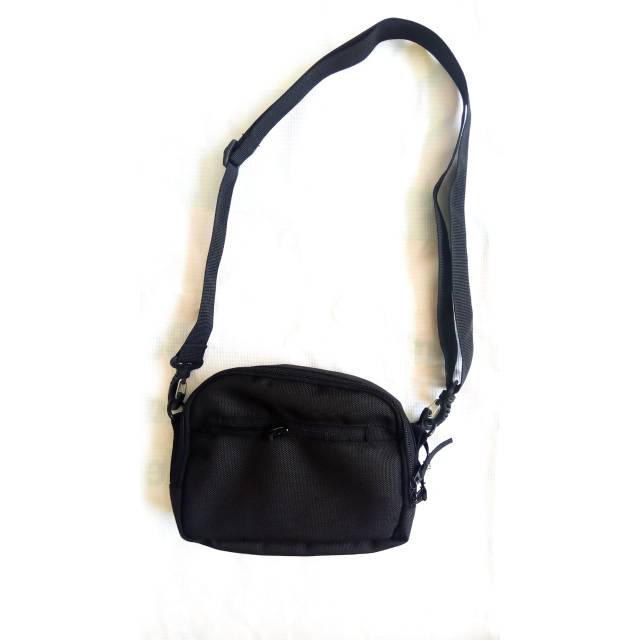 Termurah mini bag hitam polos/shoulderbag hitam/slimbag polos/backpack polos/waistbag polos/slimbag