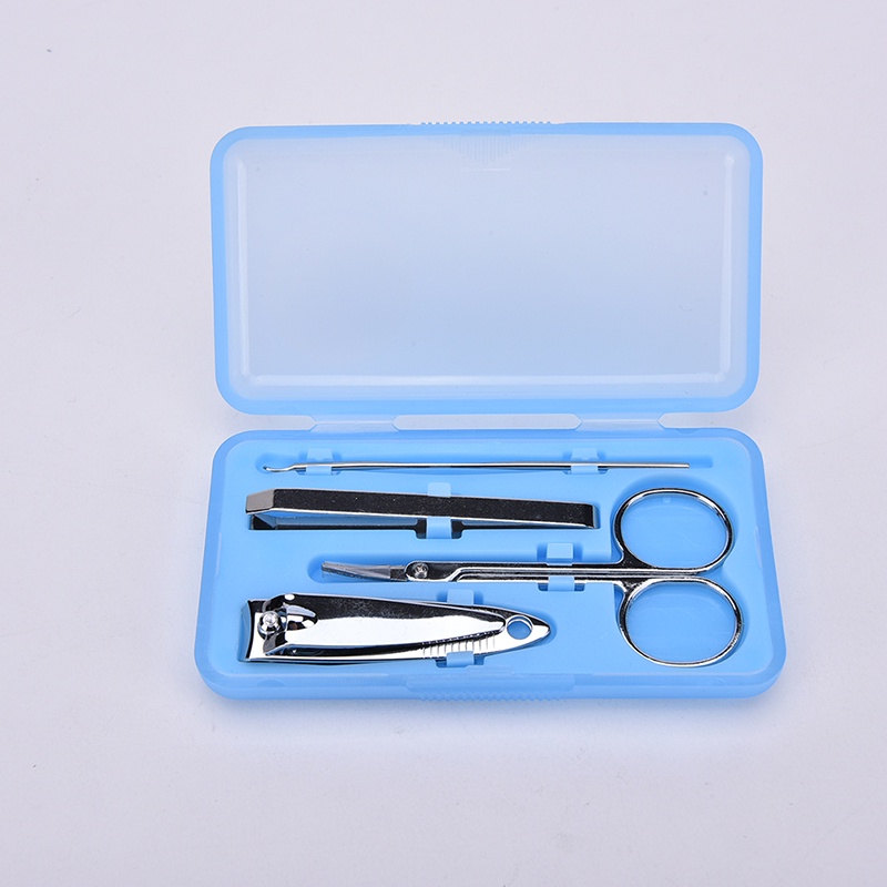 Lady 4pcs / Set Gunting Kuku + Buffer + File + Pinset + File + Kikir Kuku