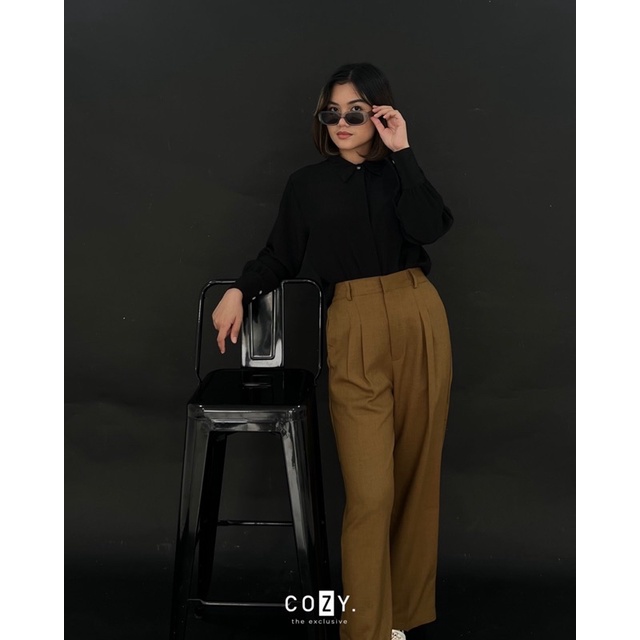 SIVALI COZY Le Metier Shirt | Kemeja Wanita Atasan Baju Kerja Office 234