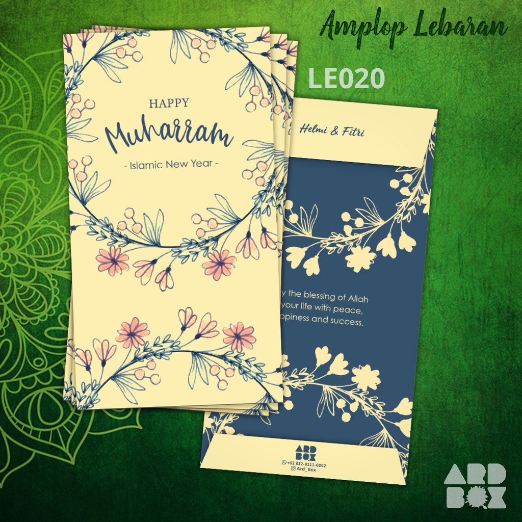 

Amplop Lebaran Angpao Idul Fitri Besar Custom Nama Murah 1 pack 6 pcs LE020