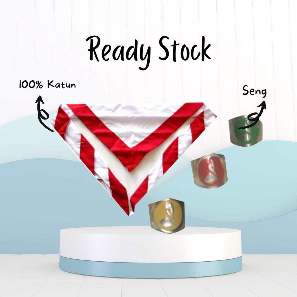 Dasi Pramuka / Hasduk Merah Putih dan RIng Kacu