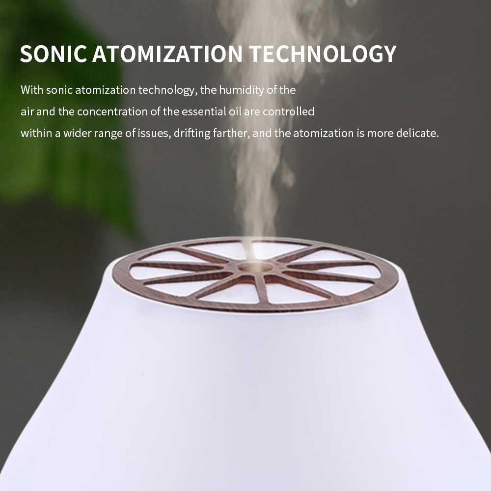 FUNHO Aromatherapy Air Humidifier Wood 400ml with LED RGB - AJ-504