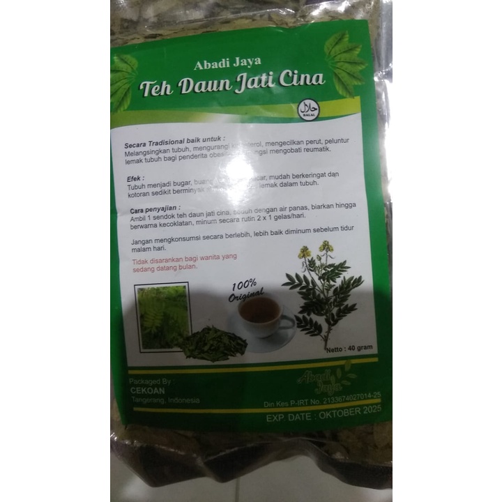 Teh Diet alami Daun Jati Cina Original 100% Herbal Teh Pelangsing Penurun Berat Badan