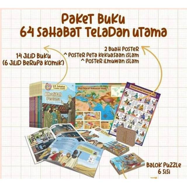 Buku paket 64 Sahabat Teladan Utama Sygma Daya Insani