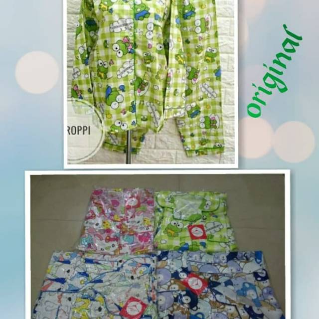 BAJU TIDUR PIYAMA PANJANG KARAKTER