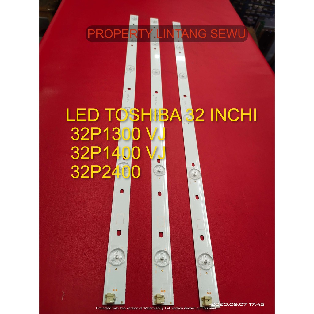 LED BACKLIGHT LCD TV TOSHIBA 32 INCHI 32P1300 VJ 32P1400 VJ 32P2400 6K 6LED