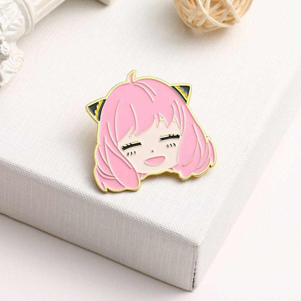 Needway   SPY X Keluarga Lapel Pin Ransel Cosplay Jaket Pin Pakaian Dekorasi Kartun Lencana Pin Anime Badge