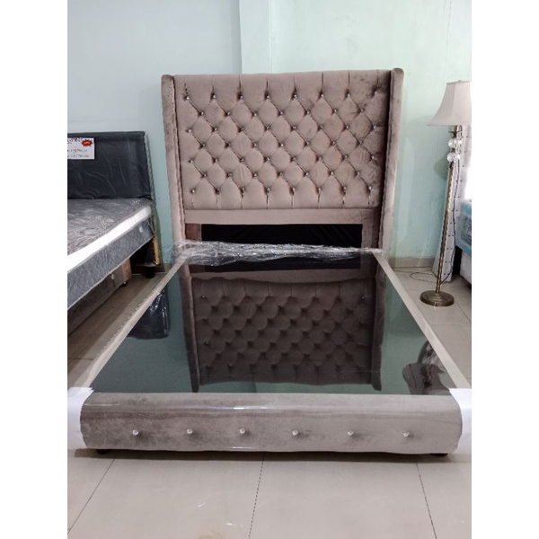 (PROMO) SET Divan + Sandaran 160x200 Bludru (Melayani Jawa Timur)