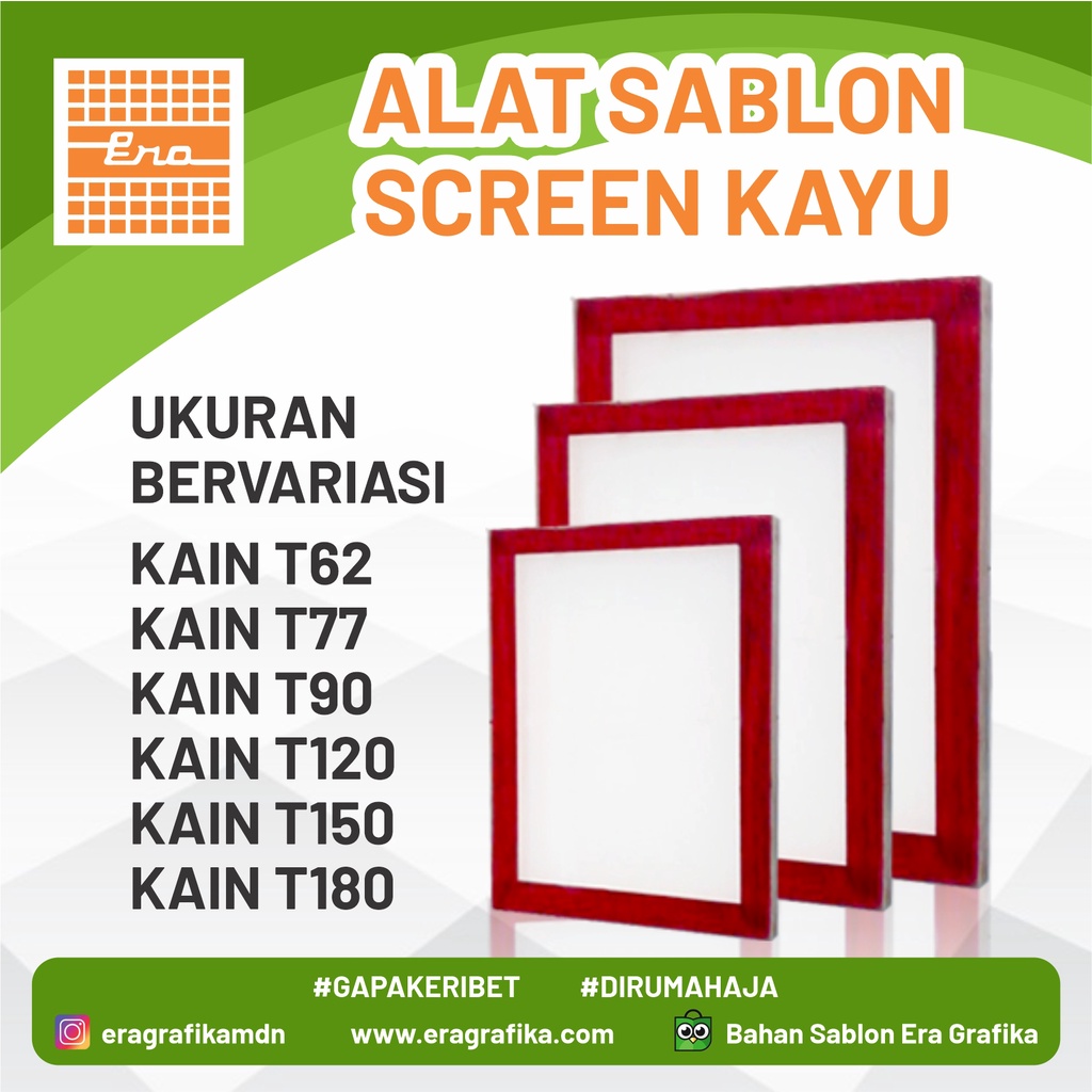 

SCREEN SABLON KAYU COMPLETE T62