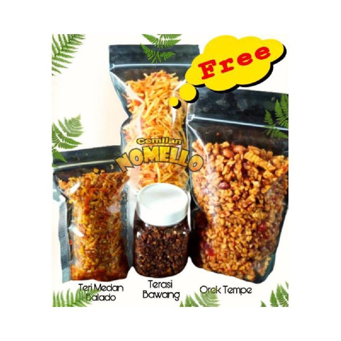 

BISA COD Paket Komplit 3 varian FREE Kering Kentang 100gr Promo