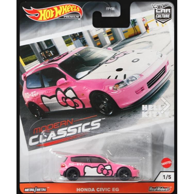 Buruan Beli] Hot Wheels Modern Classic Honda Civic Eg Hello Kitty Pink