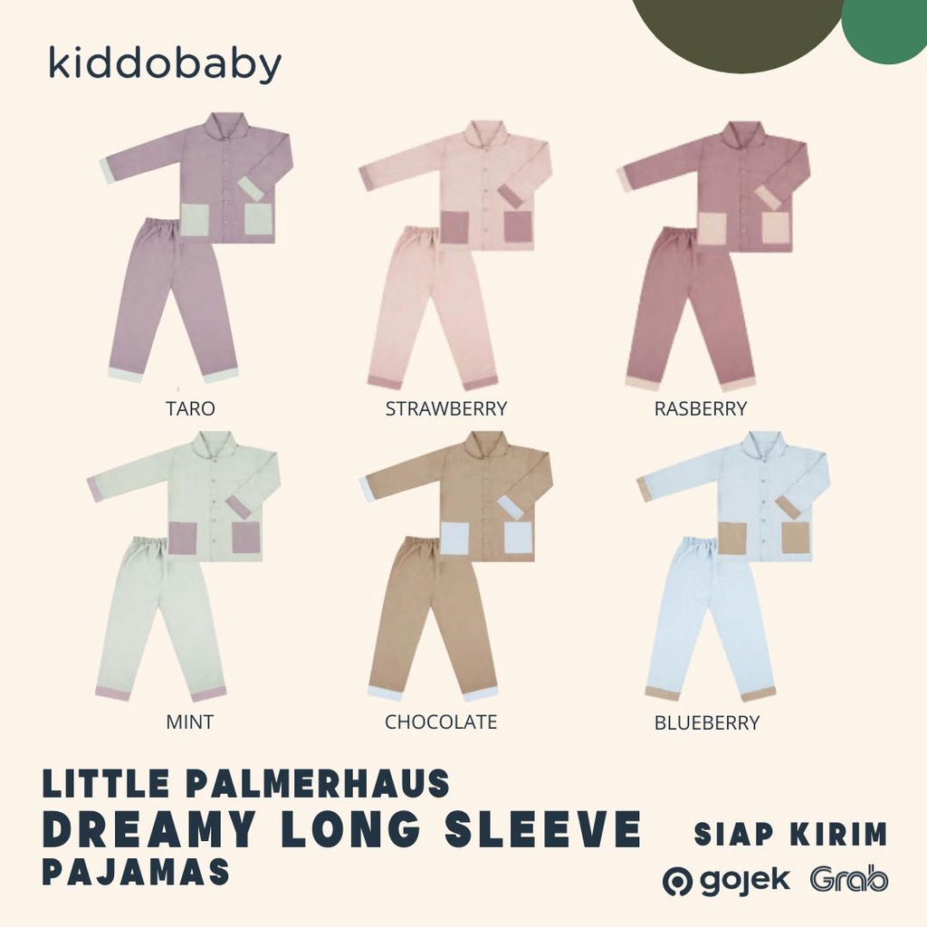 Little Palmerhaus Dreamy Long Sleeve Pajamas | Pakaian Tidur Anak