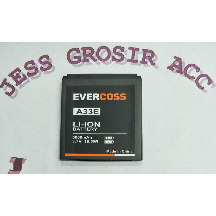 Baterai Battery Batre Double Power Evercoss Evercross Cross A33E / E60 - Hitam