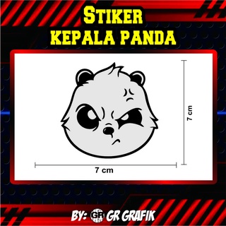 Jual Sticker CUTTING ANIMASI PANDA/STIKER KEPALA PANDA LUCU (TANPA ...
