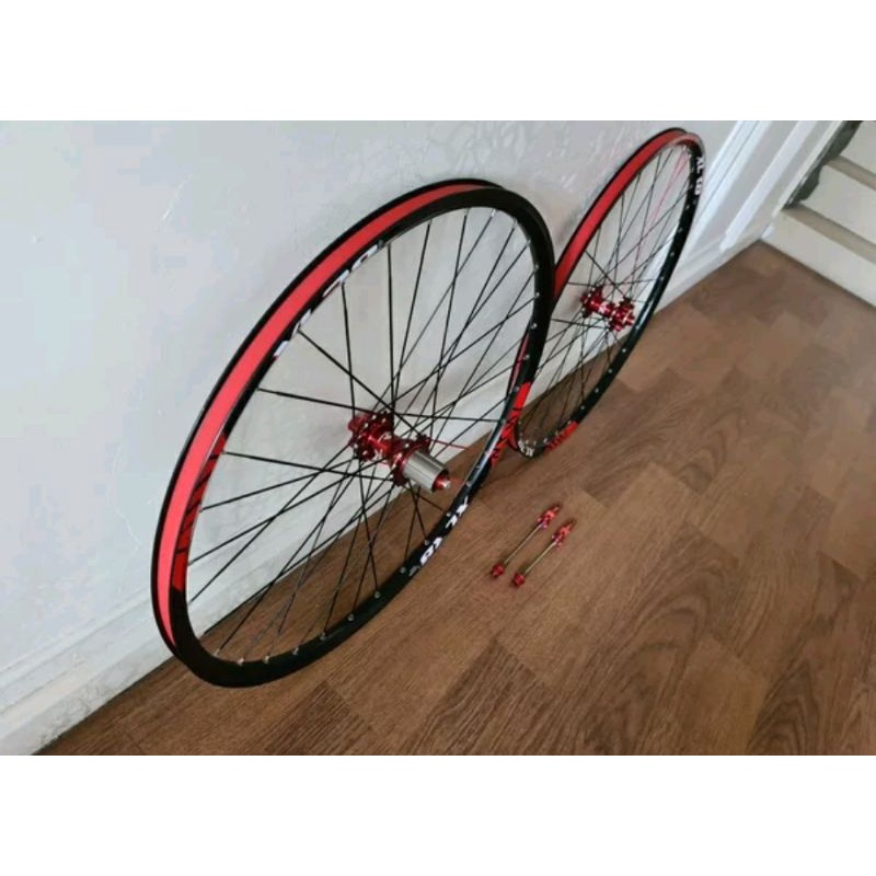 Wheelset roda Sepeda MTB XLR8 size 27.5 - 650b Alloy Discbrake jangkrik Alumunium Sepeda MTB Mountain Gunung roda wheel