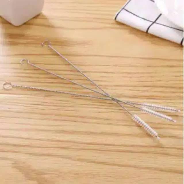 homimart I Sikat Sedotan - Sikat Pembersih Sedotan / Sikat Sedotan STAINLESS Brush Straw - Terlaris