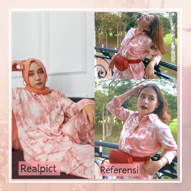 PIYAMA TIE-DYE/Grosir/baju tidur /kemeja/pajamas/rayon/reseller/agen