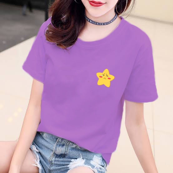 YOURSTYLE1119 - KAOS SAD STAR BAJU KAOS WANITA DISTRO UNISEX OVERSIZE JUMBO KEKINIAN TERLARIS
